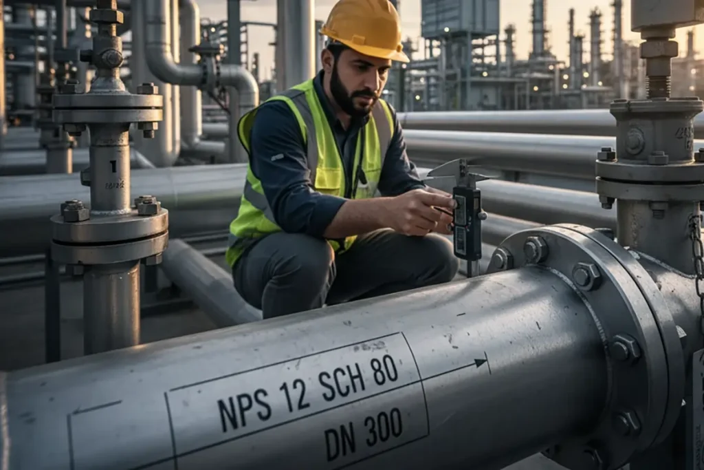 اندازه اسمی لوله NPS ( Nominal Pipe Size )