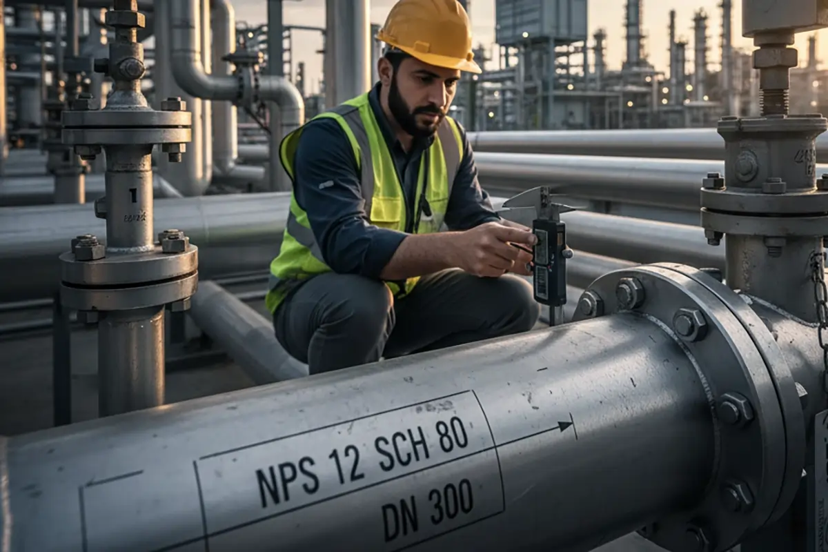 اندازه اسمی لوله NPS ( Nominal Pipe Size )